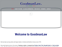 Tablet Screenshot of goodmanlaw.com